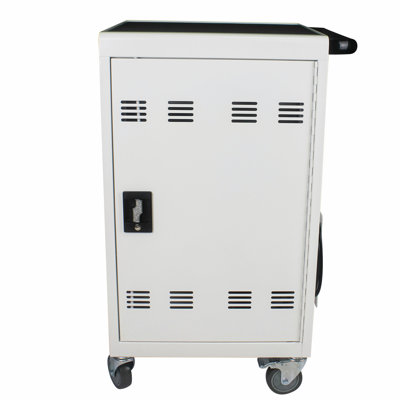 38.3'' H x 20.8'' W 1 Laptop/Tablet Storage Cart with Wheels