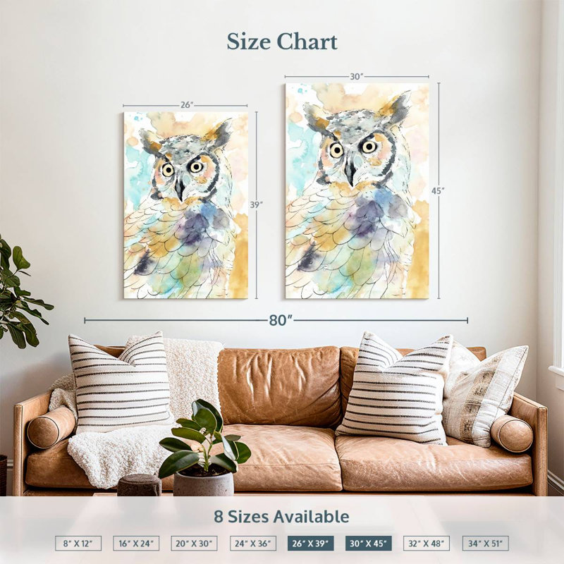 Brampt Owl Majestic II, 39" H x 26" W