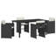 Vidaxl Garden Dining Set 5 Pcs Poly Rattan-117955423-117955422