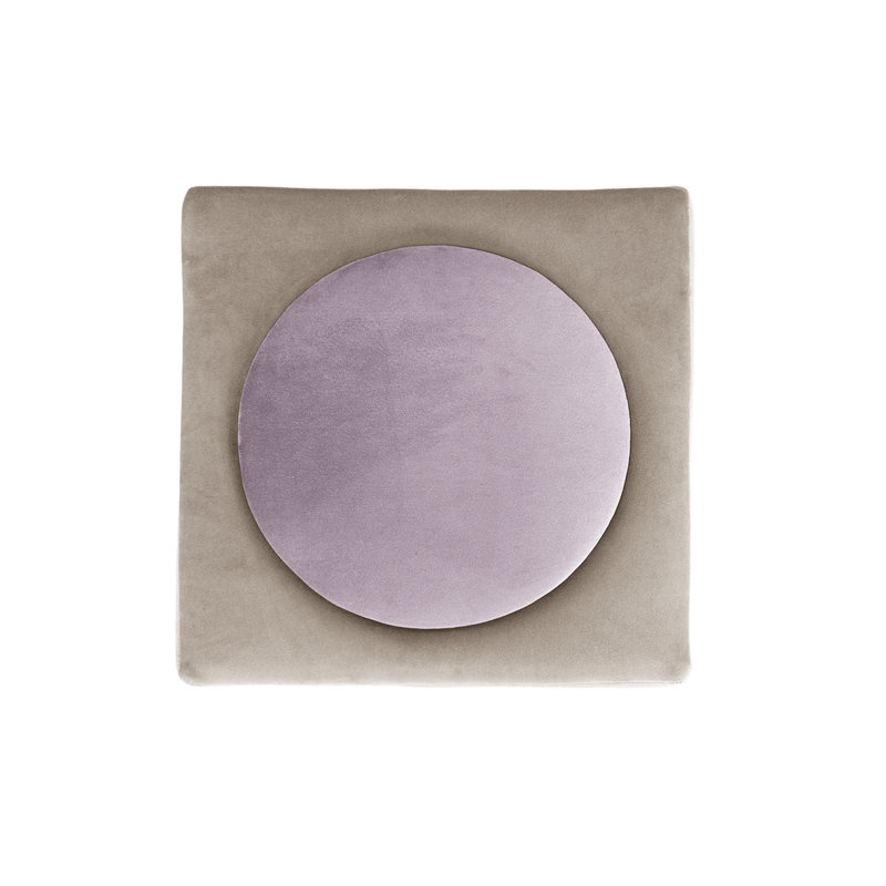 Monocle 42 Wide Ottoman, Beige/Purple