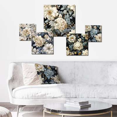 Shelbie - ensemble d'art mural floral de 5