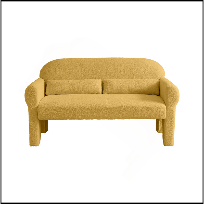 Causeuse moderne pour le salon, Jaune