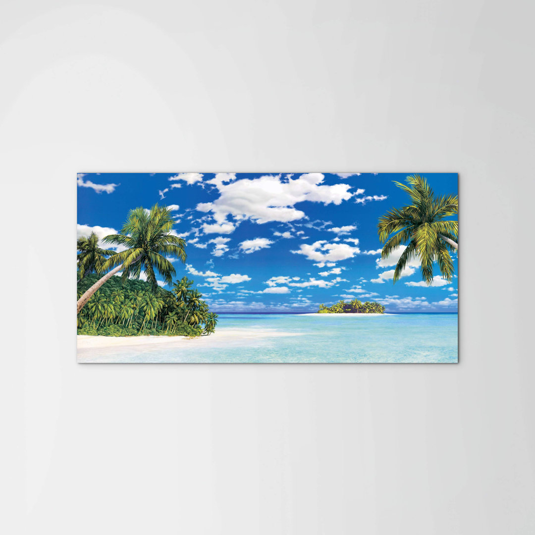 Beach Windy by Art Studio 50cm H x 100cm W High Quality Print on Frameless Panel, Lightweight, Ready to Hang