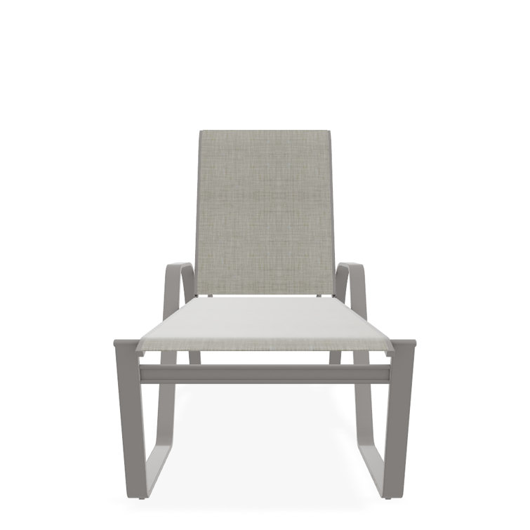 Holna Outdoor Rust-Resistant Metal Chaise Lounge