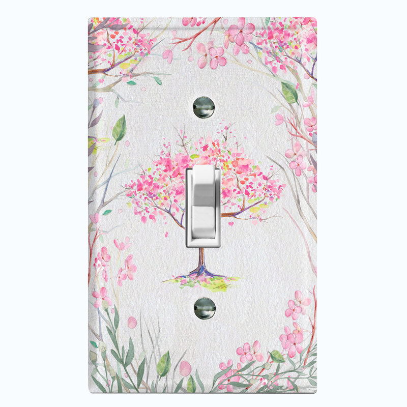 Patterned 1 - Gang Toggle Light Switch Standard Wall Plate