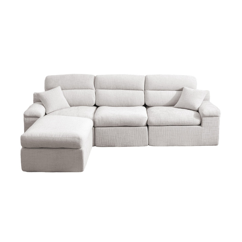 Space-saving L-shaped Sofas, Premium Chenille Finish, Modern Living Room Furniture