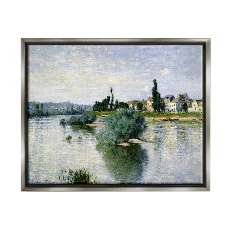 "Paysage de campagne, lac, paysage, Monet, peinture sur toile" par Claude Monet, H 25 po x l 31 po x P 1,7 po