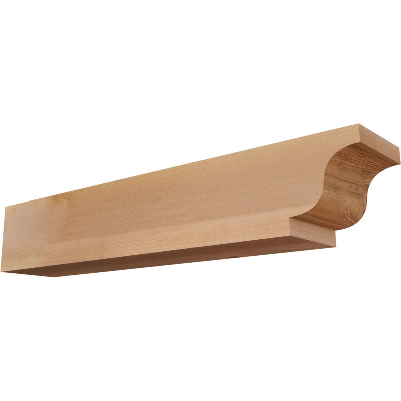 Queue de chevron lisse Newport, Cèdre rouge, H 6 po x l 32 po x P 5,5 po