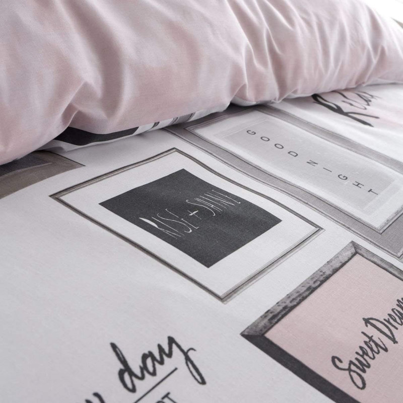 Cotton Blend Solid Colour Duvet Cover Set
