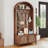 Arch Hall Tree With Bench And Shoe Storage, 4-in-1 Coat Rack With 4 Hooks And 2 Fluted Doors