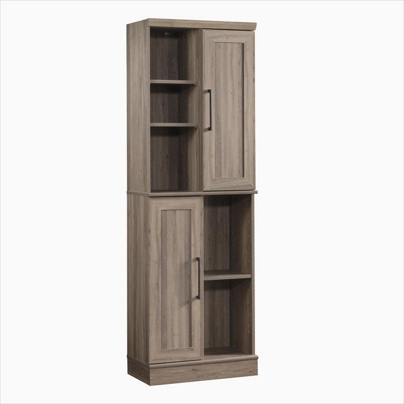 Armoire de rangement, finition brun-gris, Gris