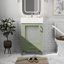 Meuble-lavabo avec lavabo en céramique et tiroir-574484591