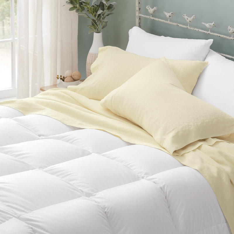 Cuddledown Percale Down Alternative Comforter, Twin All Season, Twin Comforter, All Season