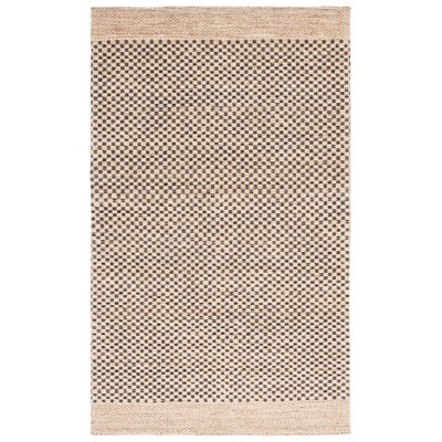 Tapis 675 fibres naturelles beige / noir