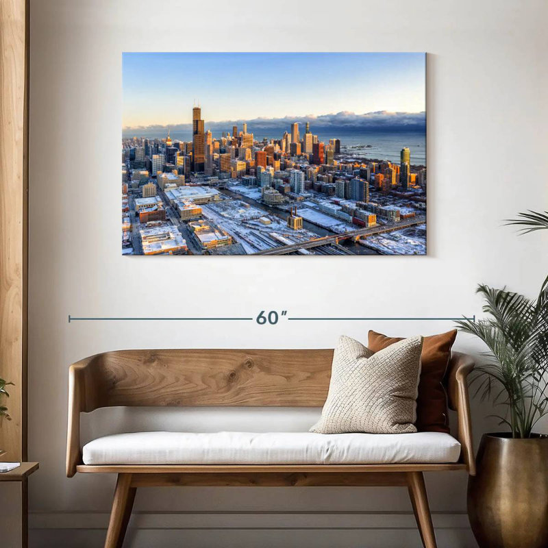Sirci Chicago Winter Morning, H 30 po x l 45 po