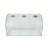 Plaxiglass Clear Acrylic 3 Compartment Toppings Bin 15.5 x 7 x 5 Inches