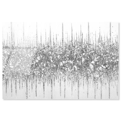 «Grey Lines Inspo», art mural abstrait en verre acrylique sans cadre par Art Remedy