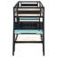 Lit simple superposé simple avec 2 bureaux intégrés, ports USB et organisateur de panneau perforé - bleu nuage-922016058