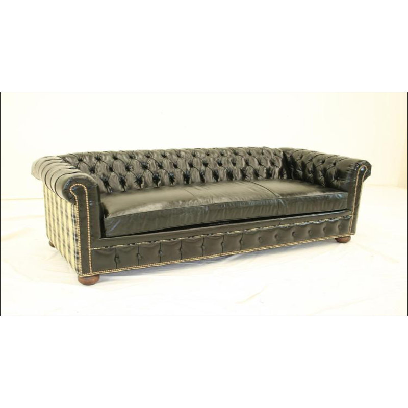 Leather Sleeper Sofa, Bristol 5410, Brushy Bayou, Natural