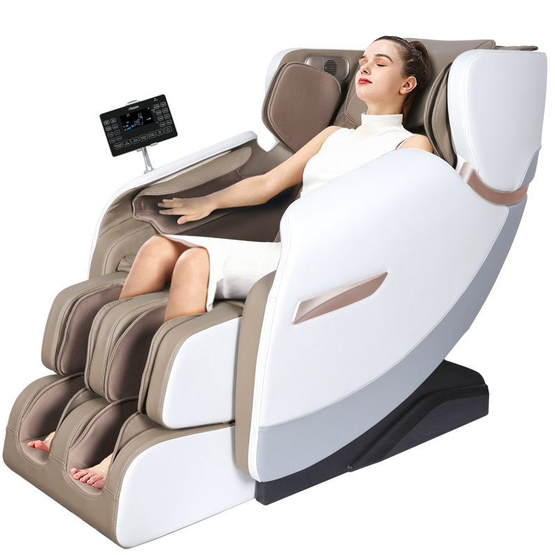 Fauteuil de massage chauffant en similicuir