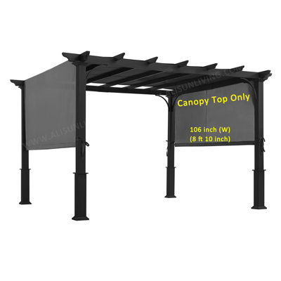 APEX GARDEN Polyethylene Plastic Replacement Canopy for Pergola