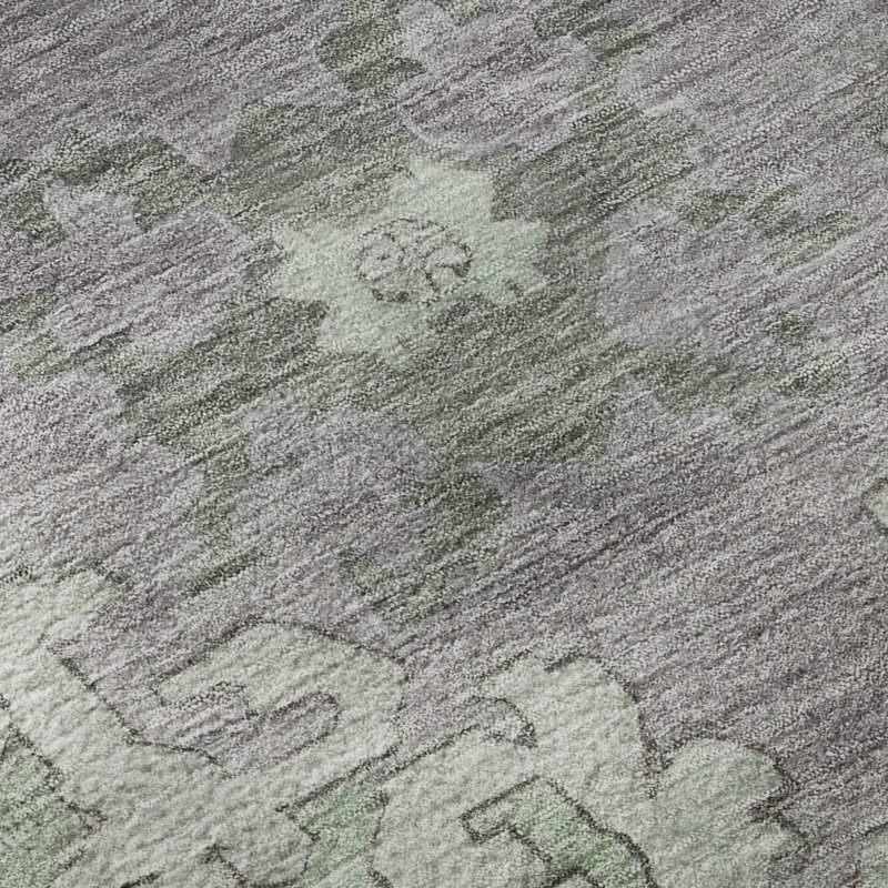 Premium Machine Washable Lubbers AMF1731 Global Rug, Rectangle 8' x 10'