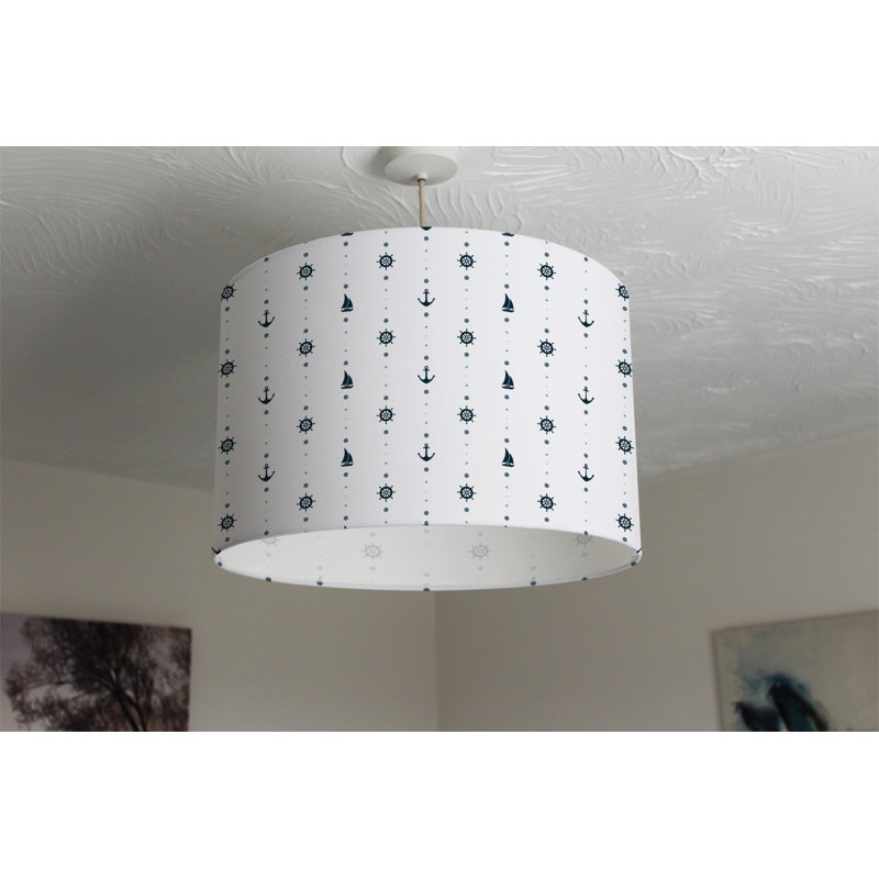 Cotton Drum Lamp Shade ( Uno ), 25cm H x 40cm W x 40cm D