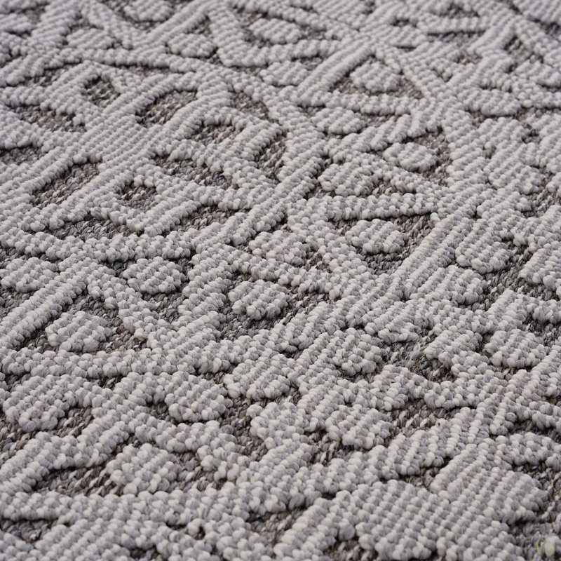 4X6 / Medallion Indoor / Outdoor Area Rug Stain Resistant, Non-Shedding, Friendly For Living Room, Bedroom, Dining Room And High-Traffic Areas