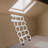 5 Steps Wall Mounted Retractable Ladder-596084292