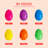 2.25" Bulk Fillable Plastic Easter Eggs (50 Pack) - Assorted Bright Colors for Egg Hunts, Party Favors, Birthday Surprises & DIY Crafts
