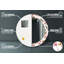 Huldar Glass Flat Wall Mirror
