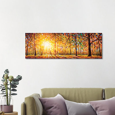 «Extra Large Panorama of Gorgeous Forest in Autumn» par Valery Rybakow - impression d'art graphique panoramique
