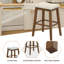 Tabourets de bar en bois rembourrés (ensemble de 2)-2081029536-2081029550