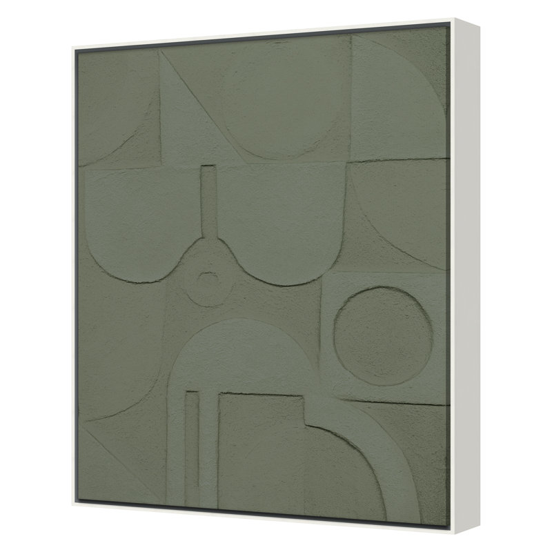«Silk» par Blakley, Shana, H 30 po x l 24 po, Blanc, Vert