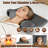 Ergonomic Memory Foam Neck Massager Pillow, 3-Level Heating & 3 Vibration Intensity 30Min Timer for Neck Back Shoulder Pain Relief
