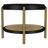 Black Round End Table