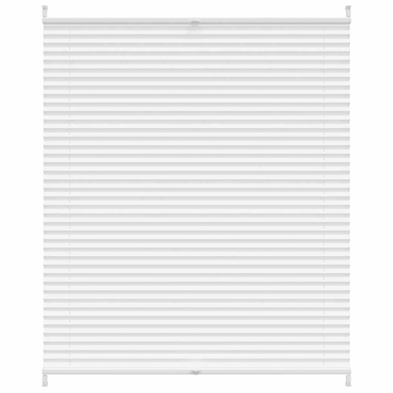 Room Darkening Pleated Blind, 110cm W x 125cm L, White