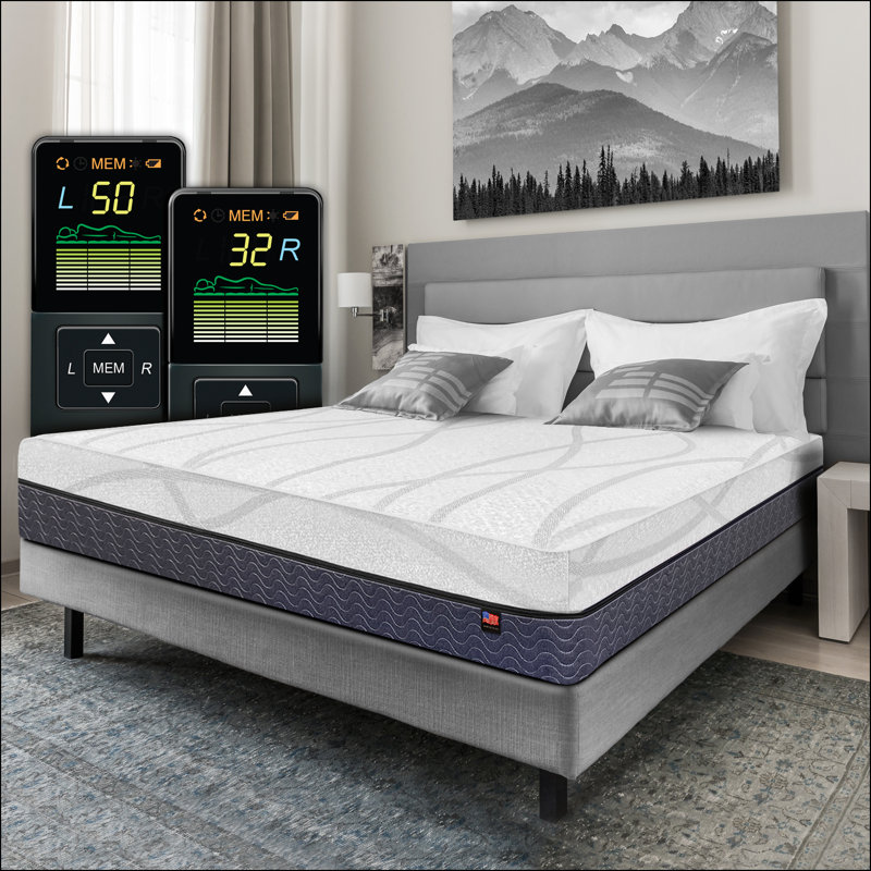 Matelas à lit lisse numérique Smart Air, Grand