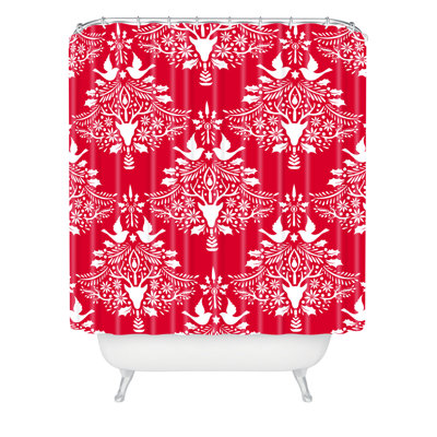 Christmas Paper Cutting Single Shower Curtain