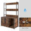 Grand bac à litière pour chat avec rangement pour tablettes, maison pour chat avec bloc-notes-309518028