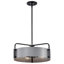 Luminaire suspendu tambour 4 lumières Malwine-88590727