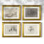 Ensemble de 4 reproductions encadrées Vintage S Croquis III