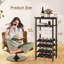 Corner Unit Wine Bottle & Glass Rack Black