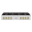 ZLINE Autograph 48 in. Satin Steel Classic Rangetop with 8 DuoPro Burners and Black Accents-1671442580