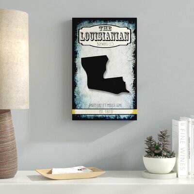 States Brewing Co Louisiana' Graphic Art Print on Wrapped Canvas -  Ebern Designs, EBND3106 39247187