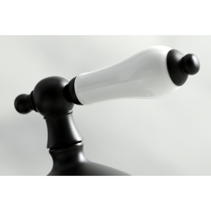 Robinet de salle de bain espacé Kingston, Noir mat