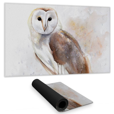 Barn owl - 14.00"x24.25" Desk mat