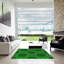Tapis abstrait vert-1092174386