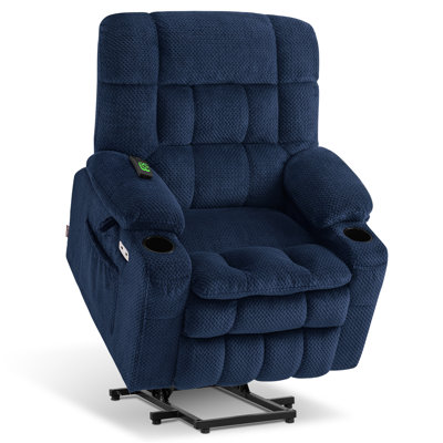 Dual Motor Power Lift Recliner Chair with Massage and Heat, Infinite Position, USB Ports