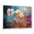 Toile blanche avec cadre flottant